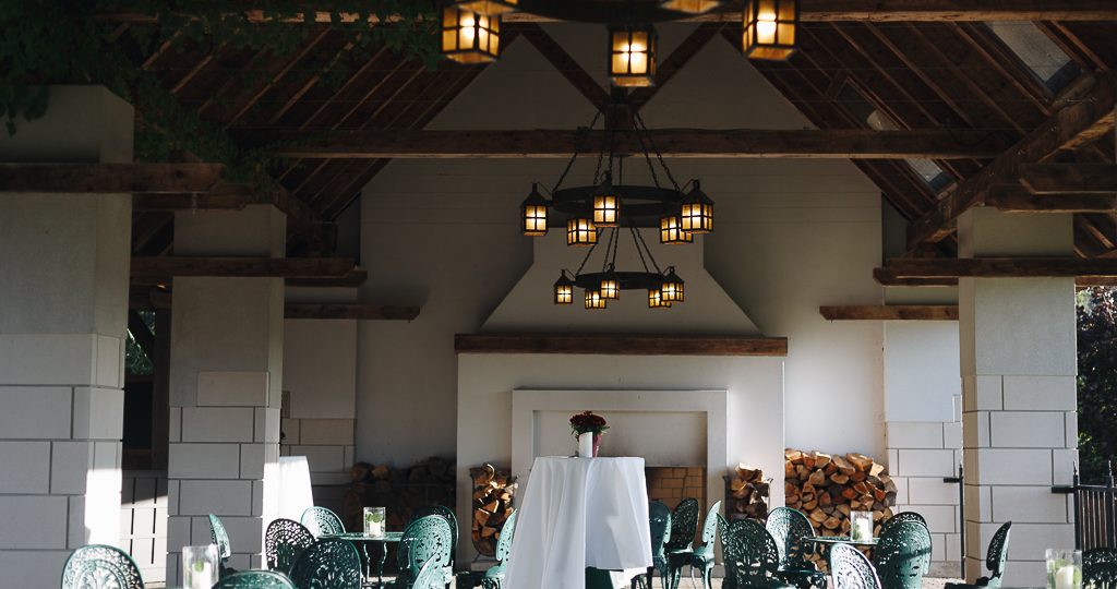 A view of Sainte-Marie's restaurant patio