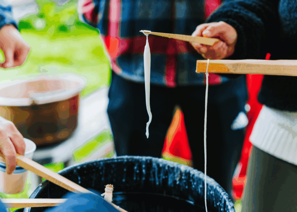 Dip candle making