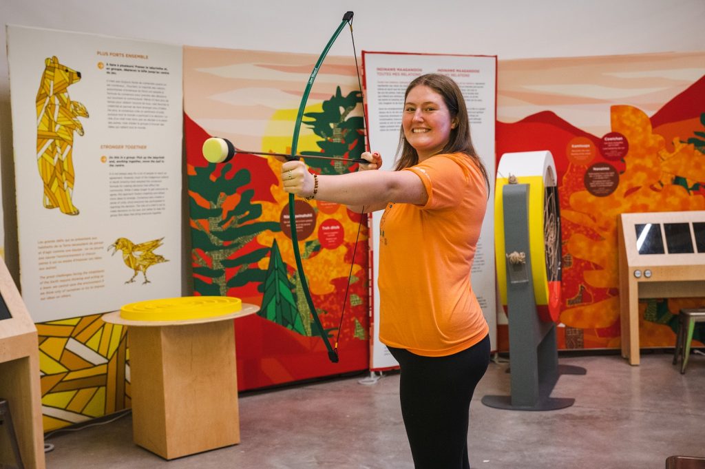 Virtual bow and arrow