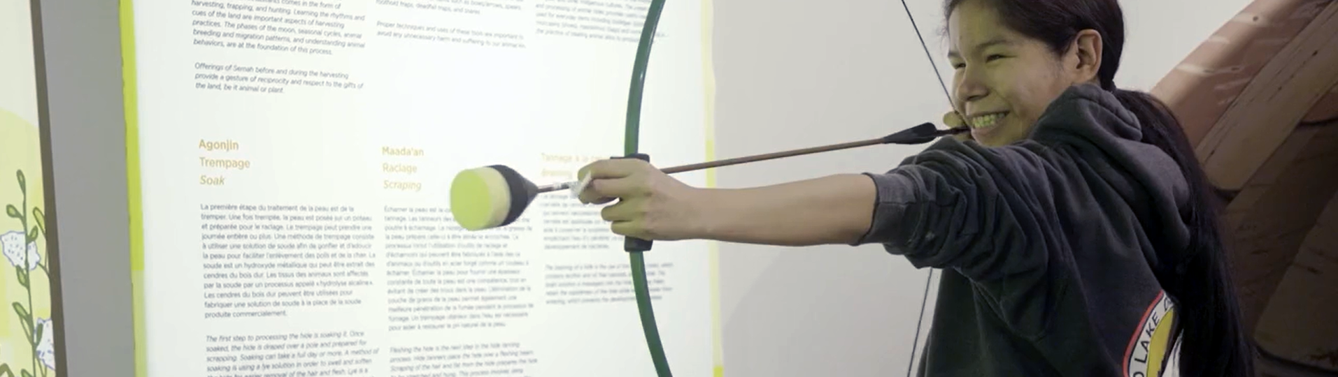 Virtual bow and arrow in action 2